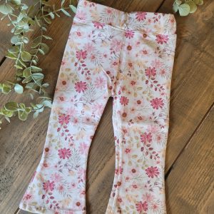 Flaired legging Bloem Roze