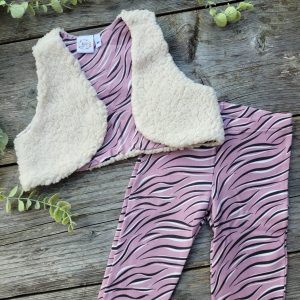 Kleding setje Roze Zebra
